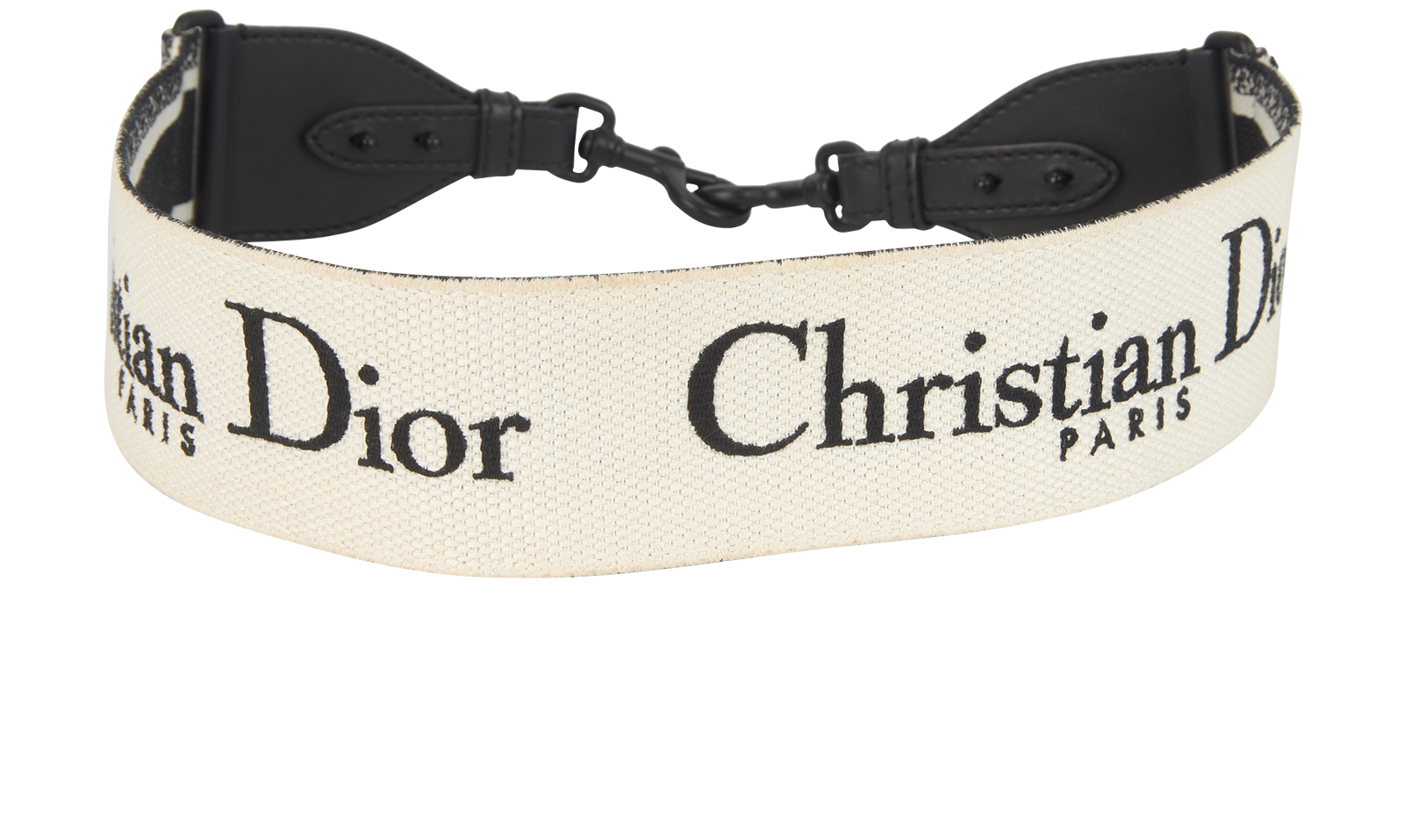 Christian Dior Saddle Strap, &pound;350, Accessories, Black/White, Canvas, Other view